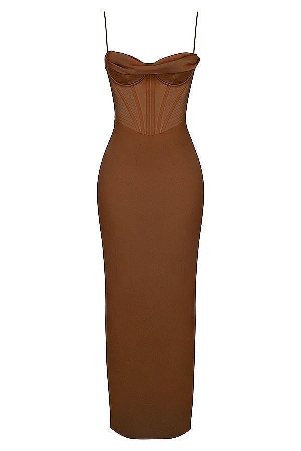 Women's Mini Dress — Bodycon Fit Pleated Tie - Back Closure - Hudson Harper - Women Maxi Dress