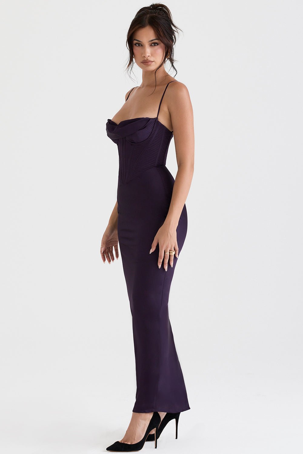 Women's Mini Dress — Bodycon Fit Pleated Tie - Back Closure - Hudson Harper - Women Maxi Dress