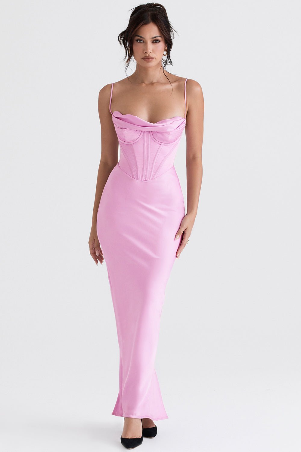 Women's Mini Dress — Bodycon Fit Pleated Tie - Back Closure - Hudson Harper - Women Maxi Dress