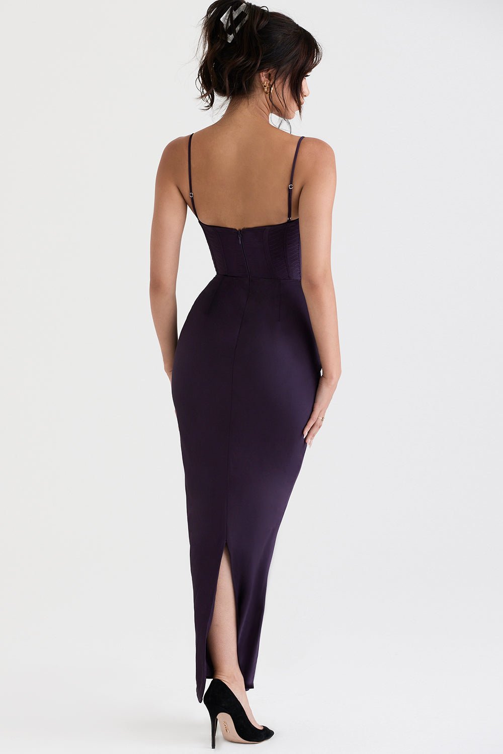 Women's Mini Dress — Bodycon Fit Pleated Tie - Back Closure - Hudson Harper - Women Maxi Dress