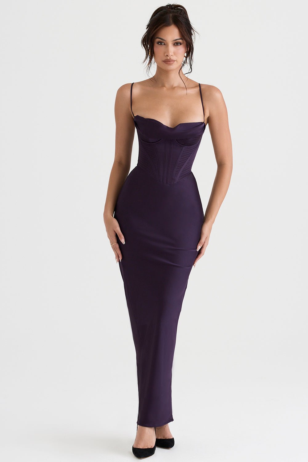 Women's Mini Dress — Bodycon Fit Pleated Tie - Back Closure - Hudson Harper - Women Maxi Dress