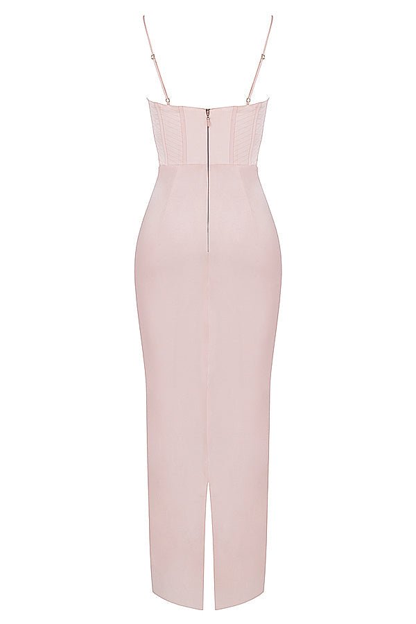 Women's Mini Dress — Bodycon Fit Pleated Tie - Back Closure - Hudson Harper - Women Maxi Dress