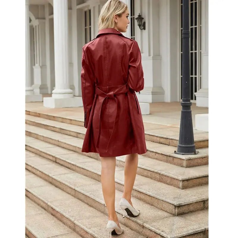 Women's Shirt Dress — Long Sleeve Tie Waist Button Closure - Hudson Harper - Women Mini Dress