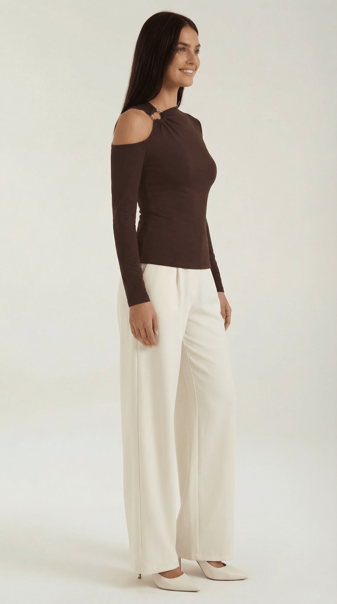 Women's Top — Sleeveless One Shoulder Asymmetric Neckline - Hudson Harper - Women Top