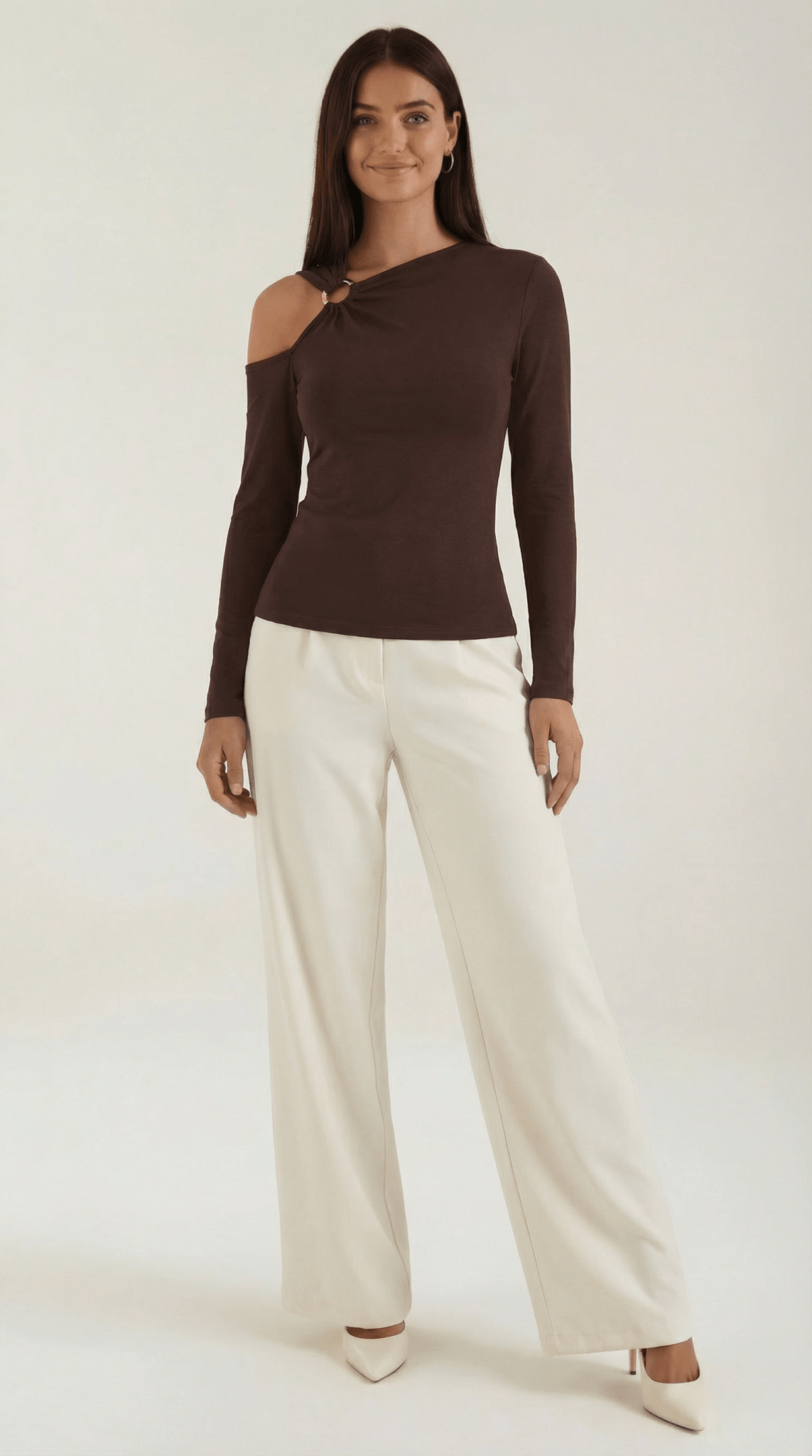Women's Top — Sleeveless One Shoulder Asymmetric Neckline - Hudson Harper - Women Top