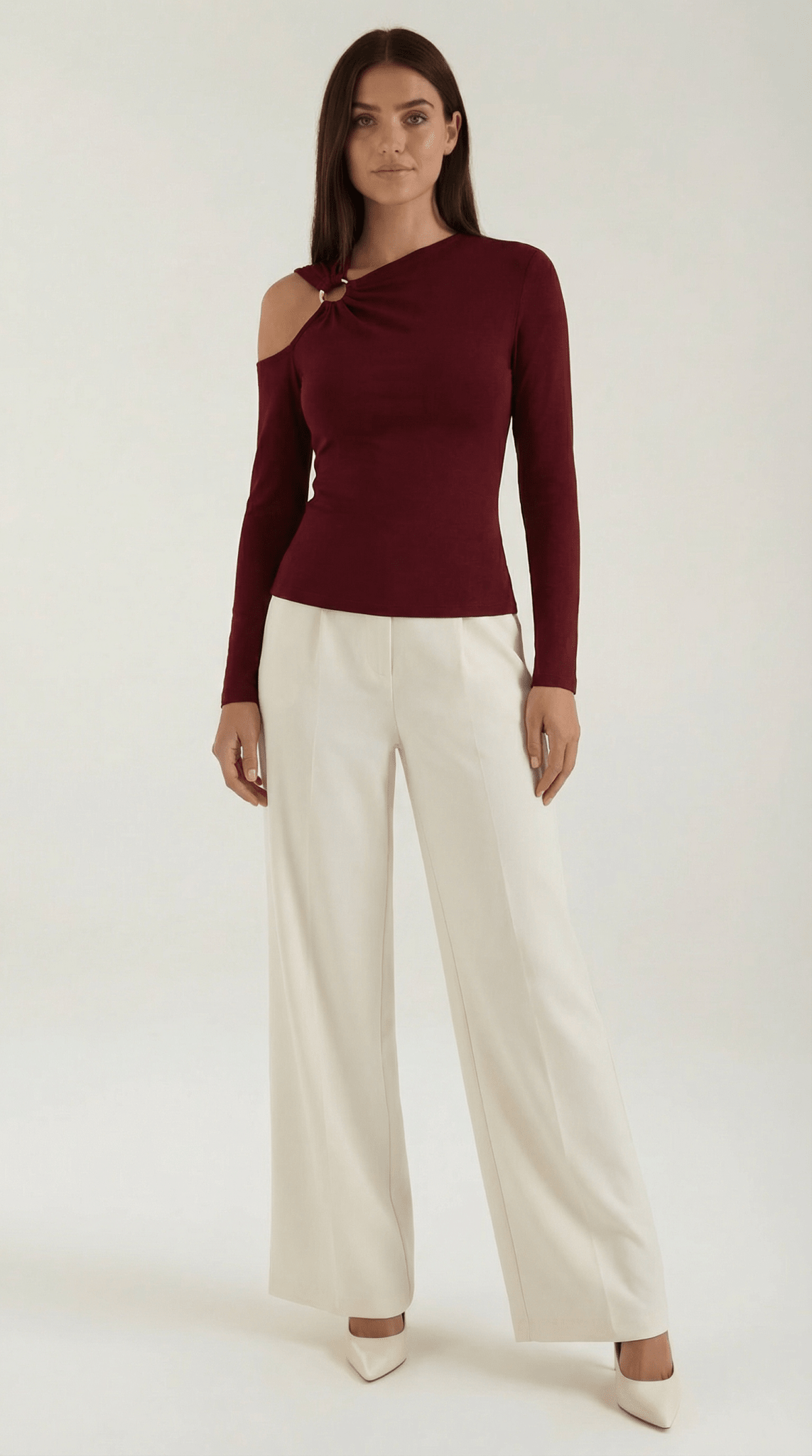 Women's Top — Sleeveless One Shoulder Asymmetric Neckline - Hudson Harper - Women Top