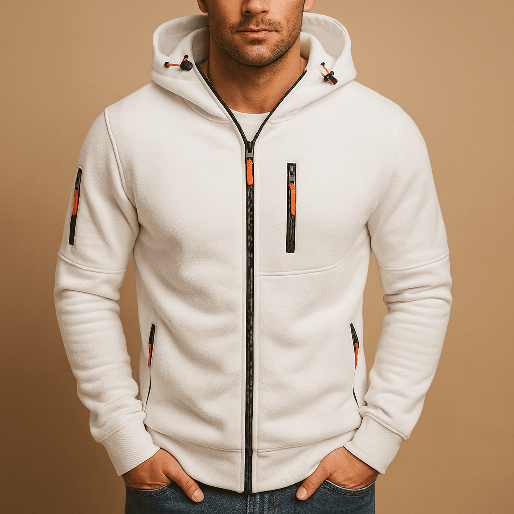Zip - Up Hoodie Men Comfortable Breathable Fit for Everyday Wear - Hudson Harper - Men Jackets