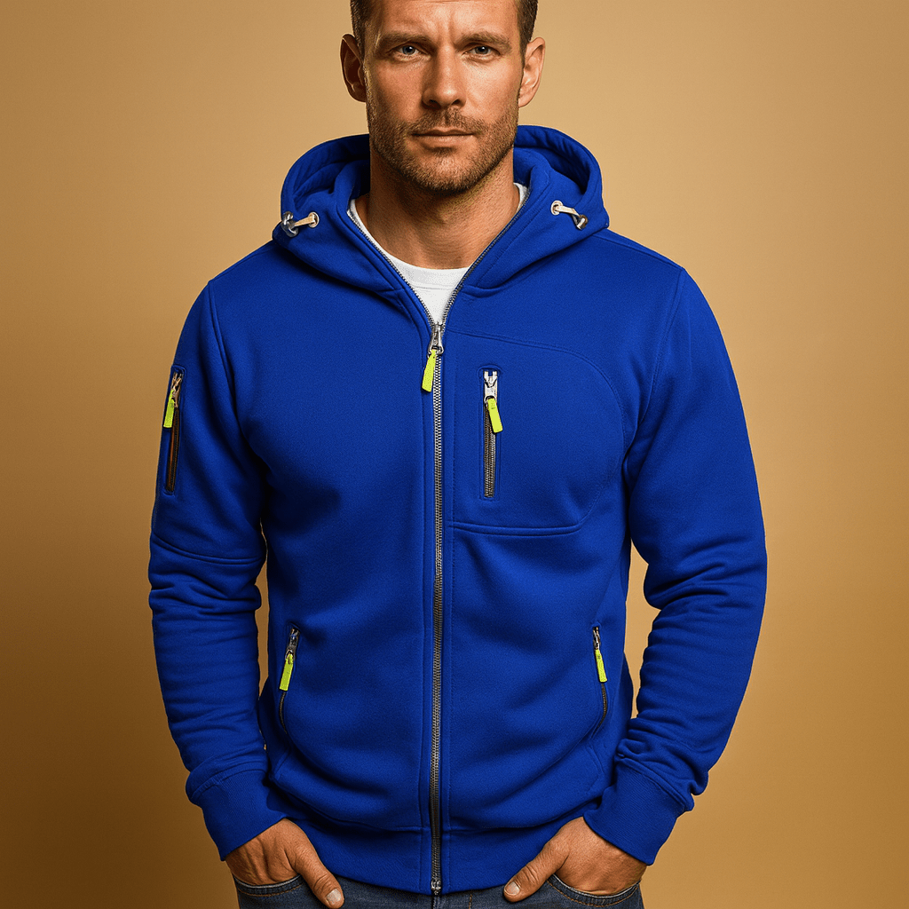 Zip - Up Hoodie Men Comfortable Breathable Fit for Everyday Wear - Hudson Harper - Men Jackets